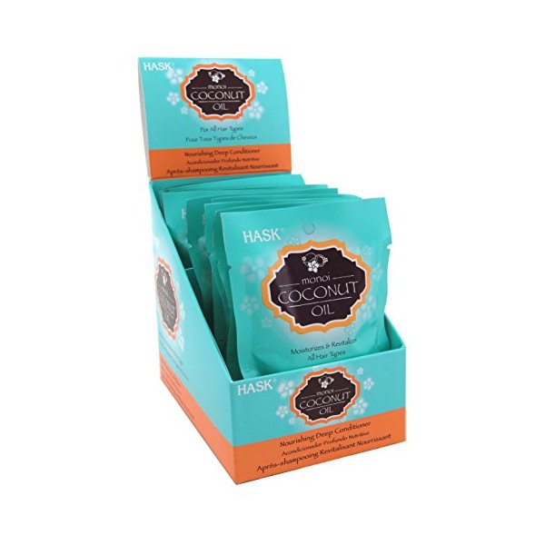 Hask Pks Monoi Coconut Oil Deep Conditioner (12 Pieces) Disply
