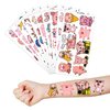 100 PCS Pig Theme Birthday Party Supplies Decorations Favors Decor Pink Pig Farm Animal Temporary Tattoos Stickers for Kids Cute Gifts School Prizes Rewards