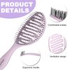 Daily Gard Detangling Brush, Dry and Wet Vented Detangler Hair Brush for Women and Men, Paddle Quick Drying Hairbrush for Wet/Dry/Curly/Thick/Long/Wavy/Damaged Hair, Purple