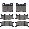 LOCOPOW Front & Rear Brake Pads for Yamaha Vstar V Star 1100 Classic Custom XVS1100 1999 2000 2001 2002 2003 2004 2005 2006 2007 2008 2009
