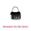 FixtureDisplays® 10PK 3 Digit Combination Security Code Padlock for Travel Luggage Suitcase, School, Gym Locker, Sports Locker 15626-BLACK-10PK-NPF-SL