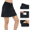 beroy Women Sports Skirts,Athlectic Skorts with Pockets,High Waisted Golf Skirt, Running Skorts(M Black)