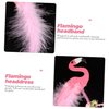 Yardenfun Flamingo Headband Pink Hair Accessories Pink Party Supplies Hawaiian Hair Accessories Tropical Headbands Flamingo Head Band Pink Flamingo Headband Summer Party Supply Party Props