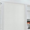 JstDoit Temporary Blinds, Vertical Pleated Blinds No Drilling Self Adhesive Blinds Easy to Install Fits Blinds Window Roller for Bathroom Kitchen Living Room Office Window (White, 60 * 150cm)
