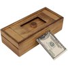 Wooden Cash Puzzle Box with Secret Compartments, Surprise Holder Money Puzzle Boxes Challenging Puzzle Brain Teasers for Adults