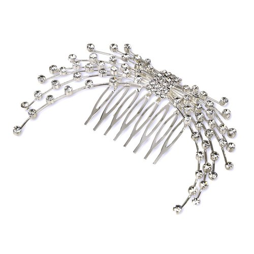 Lux Bridal Lux Accessories Crystal Rhinestone Firework Hair Comb