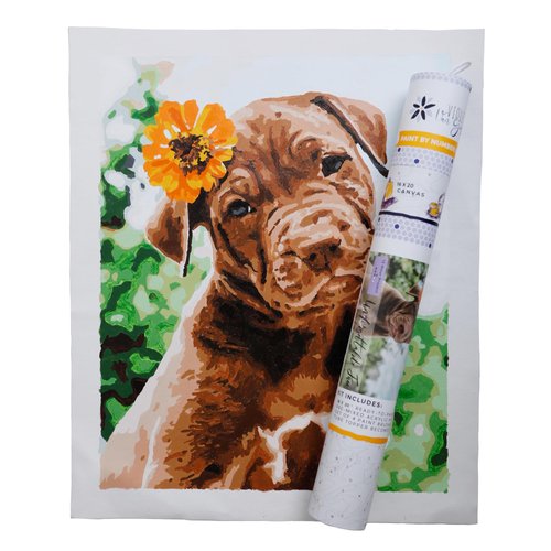 Pink Picasso Kits Violet Van Gogh Paint by Number for Adults | DIY 16x20 Dog Wall Art Color by Numbers Canvas for Adults & Teens | As Seen On Shark Tank & Oprah's Favorite Thing (Unforgettable Face)