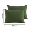 NTBAY Toddler Pillow Cases Set of 2, 2 Pack Brushed Microfiber 14x20 Pillow Cases, Soft, Wrinkle, Fade, Stain Resistant Olive Green Pillow Cases with Envelope Closure, 14x20 Inches, Olive Green