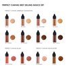 TEMPTU Perfect Canvas Airbrush Foundation, Blush, Highlighter Set: Long-Wear Makeup, Buildable Coverage | For Hydrated & Healthy Skin | Semi Matte, Natural Finish