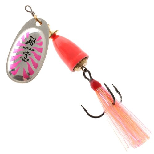 Blue Fox Classic Vibrax 03 Glow 1/4 Oz Fishing lure (Glow Pink & Orange, Size- 2.63)