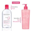 Bioderma - Sensibio H2O PUMP - Micellar Water - Cleansing and Make-Up Removing – Refreshing feeling – for Sensitive Skin, 16.7 Fl Oz (Pack of 1)