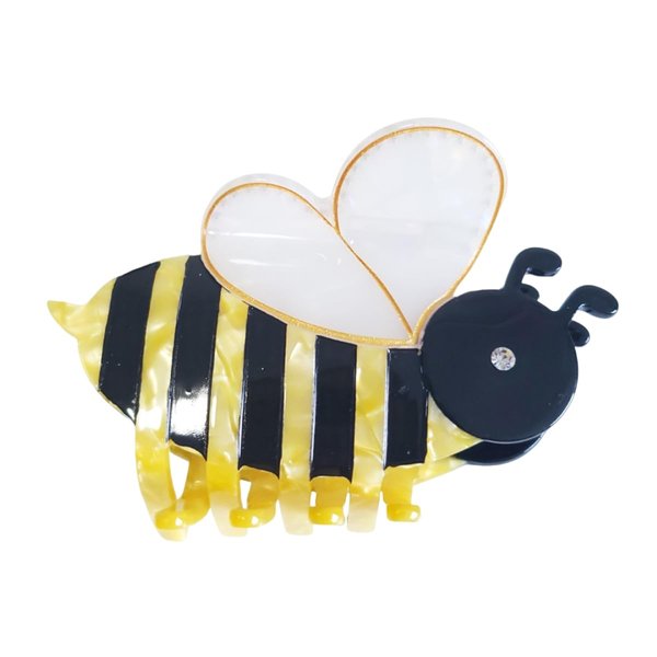 Bee Hair Clips,Cellulose Acetate Hair Clips,Big Claw Clips for Girl,Hair Accessories