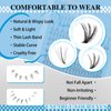 KevKev Lash Extension Kit Multi-Type Mixed Lash Clusters Kit Upper & Bottom Individual Lashes with Lash Bond and Seal Lash Remover Lash Applicator for Self Application (7D+30D+50D, D-5-16mix)