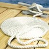 Seachoice 42551 Dock Rope for Boating - 3-Strand Twisted Nylon Dock Line, ½-Inch x 15 Feet, White