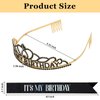 BAHABY It's My Birthday Sash & Rhinestone Tiara Set Princess Birthday Sash and Tiara for Women Birthday Decorations (Black)