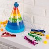 50 Pack Noise Makers Party Favors, Bulk Birthday Horns (5 Colors)