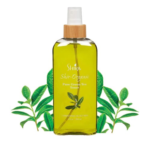 Shira Shir-Organic Pure Green Tea Toner Natural Refreshing- Hydrating Toner for Face for Normal to Oily Skin Type (200ml)