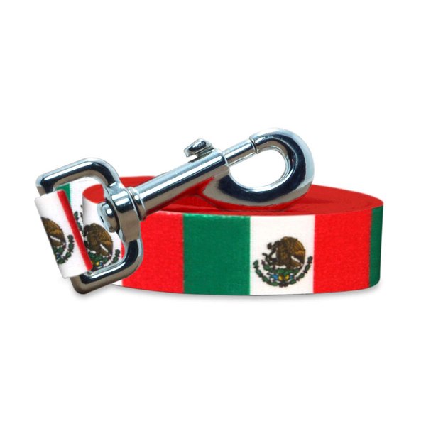 Mexico Flag Dog Leash | Great for National Holidays, Special Events, Festivals, Independence Days and Every Day Strong Safe | 4 or 6 foot long