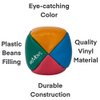 3 Pc Juggling Balls Kit - Light Weight Juggling balls for Beginners & Professional, 3 Ball Juggling Set Great for Kids & Adults Professional to Learn Juggle Skill - Colorful 4 Panel Design