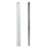 Carimee Titanium Chopsticks 1 Pair with Carry Case, 9” Lightweight Chopsticks reusable, Travel utensils, Non-Slip, Dishwasher Safe, Eco-Friendly, Portable, Gifts Set- White Case