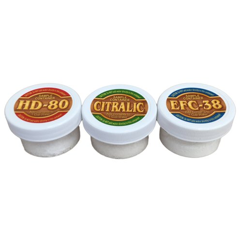 Woodrich Brand Wood Cleaner & Stripper for Wood Decks, Fences, Siding, and Log Cabins - EFC38 & HD80 & Citralic Restoration Sample Kit Great for Testing Our Cleaners - Easy to use!