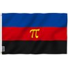 Anley Fly Breeze 3x5 Feet Polyamory Pride Flag - Vivid Color and Fade proof - Canvas Header and Double Stitched - Polyamory Pride Flag with Brass Grommets 3 X 5 Ft