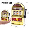 BigOtters Mini Slot Machine Toy, 2PCS Mini Lucky Slot Machine Bank for Creative Festival Birthday Cake Decor Casino Las Vegas Night Theme Party Decorations