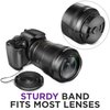 Altura Photo 5 Pcs Lens Cap Keeper, Camera Lens Cap Leash for DSRL & Mirrorless Lenses - Lens Cap Tether/Lens Holder for Canon, Nikon, Sony, Sigma, Tamron & Others Camera Lens Accessories