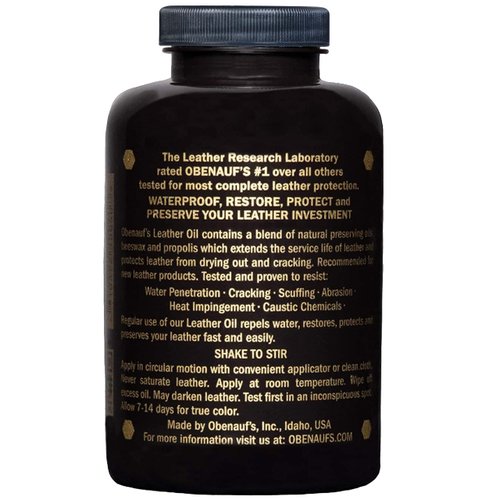 Obenauf's Leather Conditioner - Leather Oil - Restore and Protect Leather Boots, Jackets, Purses as Well as Car Leather, Leather Furniture and Much More - Made in The USA (16oz with Applicator)