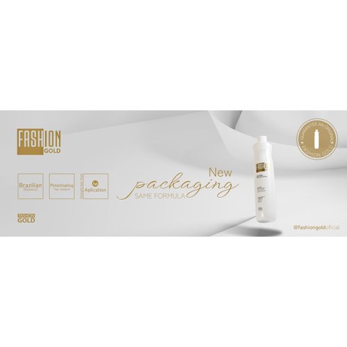 Fashion Gold 300g/10.5 fl.oz - Brazilian Blowout, Keratin Treatment, Smoothing and Straightening System
