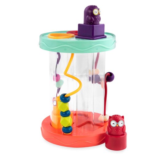B. toys- B. baby – Baby Shape Sorter – Sorting Toy with 3 Owls – Colorful Shapes, Bead Maze & Fun Sounds – Developmental & Educational Game for Babies & Toddlers –Hooty-Hoo - 10 Months +