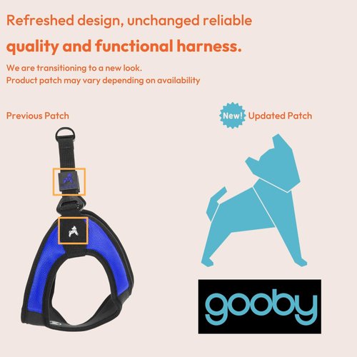 Gooby Escape Free Easy Fit Harness - Purple, Medium - No Pull Step-in Patented Small Dog Harness with Quick Release Buckle - Perfect On The Go No Pull Harness for Small Dogs or Medium Dog Harness