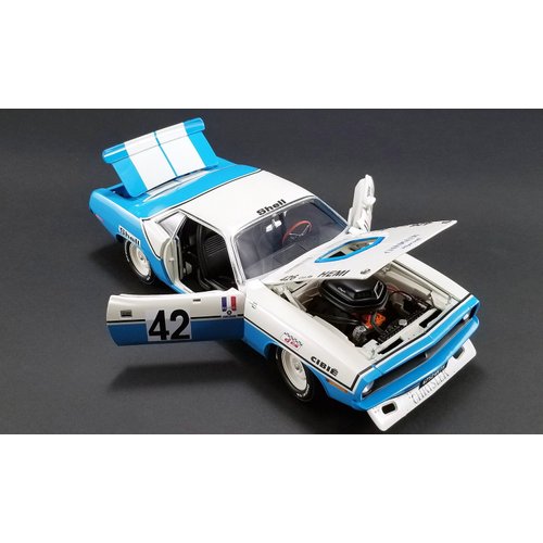 1970 Plymouth Hemi Barracuda #42 Henri Chemin"Chrysler of France" Limited Edition to 696 pieces Worldwide 1/18 Diecast Model Car by Acme A1806102