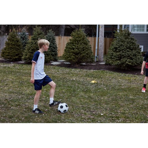 WILSON Traditional Soccer Ball - Size 5, Black/White