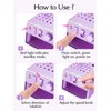 Subay Nail Drill Machine Electric File, Portable for Acrylic Gel Dip Powder Nails, All in One Nail Drill Kit for Manicure Pedicure, Nail Set with Everything, Purple