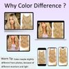 Clip in Halo Hair Extensions: Invisible Wire Hair Extension with Adjustable Size Transparent Headband 4 Secure Clips 20 Inch Long Curly Wavy Light Brown Mixed Blonde Secret Hairpieces for Women