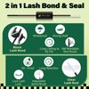 Lash Bond and Seal 10ML Bond and Seal Lash Glue KEYYOU Lash Cluster Glue Mascara for Long Lasting Waterproof Lash Extension Glue Black-5ml+5ml