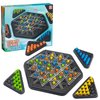 Chain Triangle Chess Game, Triggle Game, Educational Toy for Kids Ages 3+, Strategy Board Game for Family Game Nights, Suitable for 2 Players (Normal Model)