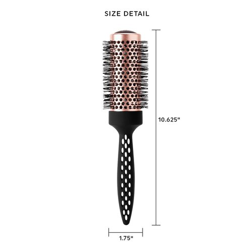 NEW Cricket Binge Copper Tension 1.75” Thermal Styling Hair Brush, Professional High Heat, Carbon Anti-Static Bristles, Copper, Ion Barrel