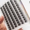 Vayator C001# False Eyelashes 8-20mm To Choose D Curl Extension Reusable Eyelashes Fluffy Wispy Lightweight Natural False Eyelashes Thick False Eyelashes Individual grafting false lash (10mm)