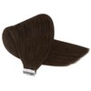 Sunny Hair Tape in Extensions Straight Skin Weft Tape in Hair Extensions Invisible Tape in Hair Extensions Human Hair 20Pcs Hair Extensions Real Human Hair Brown 22inch