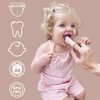 Ali+Oli Oral Care Set for Baby (Ivory) Includes Dual-Sided Baby Finger Toothbrush x 2, Tongue Scraper for Baby, Protective Case, BPA, Phthalate, and PVC Free, Food-Grade Baby Care Products for Infants
