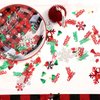 Christmas Confetti, 2.12 oz Shinny Metallic Merry Christmas Tree Snowflake Deer Santa Claus Stars Shapes Confetti for Indoor Home Office Tables Decorations Christmas Party Decorations Supplies