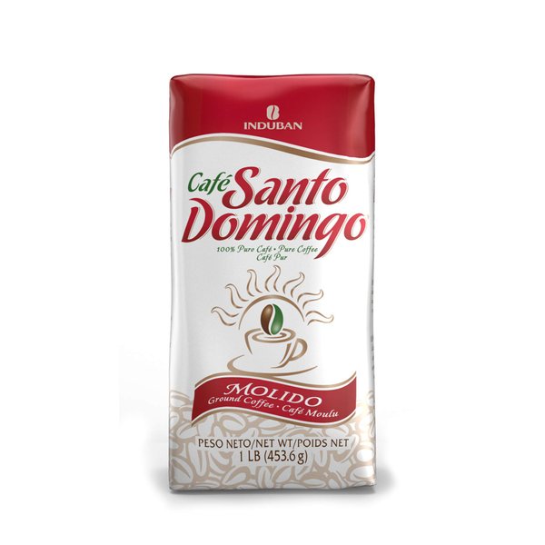 Café Santo Domingo, 16 oz Bag, Ground Coffee, Medium Roast - Product from the Dominican Republic (Pack of 1)
