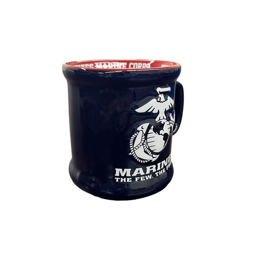 United States Marine Ceramic 12 oz Relief (3D) Ceramic Coffee Mug