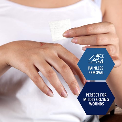 MED PRIDE 2'' x 2'' Sterile Gauze Pads for Wound Dressing| 100-Pack, Individually Packed Pouches| 12-Ply Cotton & Highly Absorbent| Gauze Sponge-Pads for Wound Care & Home First Aid Kits