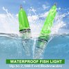 SILANON Deep Drop LED Fishing Light Underwater Waterproof Fishing Light Night Flashing Fishing Lure Light Attractants Fishing Lamp Tools for Attracting Bait Lures 5 Colors 4.7in,6.7in