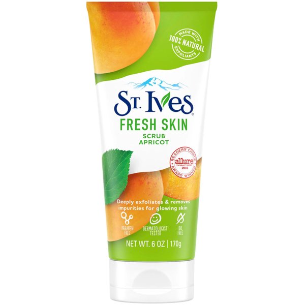 St.Ives Naturally Clear Fresh Skin Invigorates & Smooths Skin Apricot Scrub 6 Oz