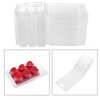 MILIVIXAY Wax Melt Containers-6 Cavity Clear Empty Plastic Wax Melt Molds-25 Packs Heart Shape Clamshells for Tarts Wax Melts.
