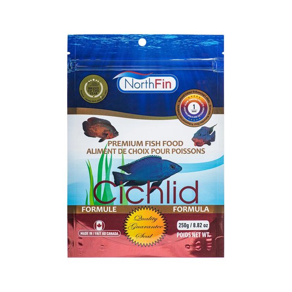 Northfin Fish Food Cichlid Formula Slow Sinking Pellets (1mm 250g)